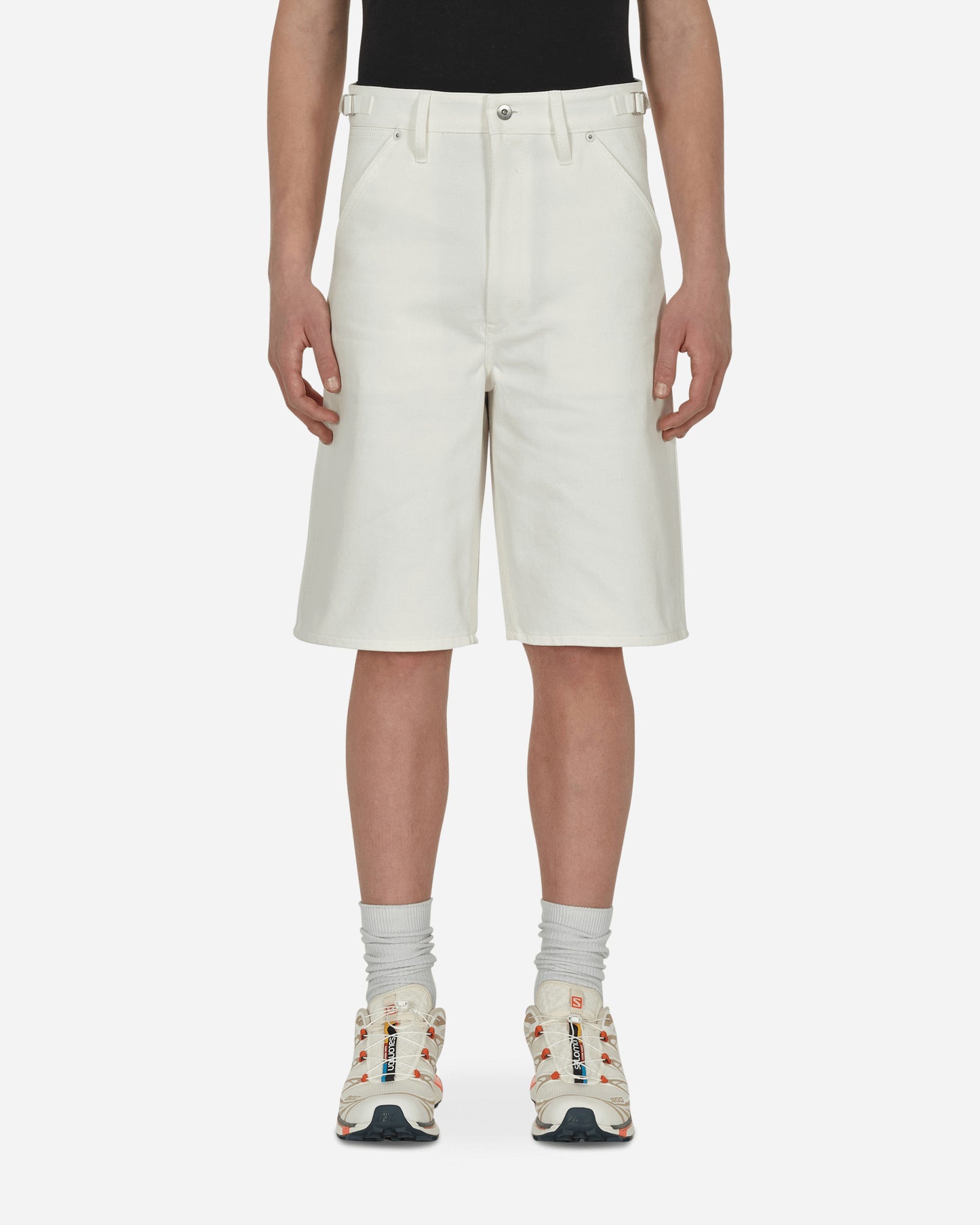 Jil Sander Denim Trouser 23 Shorts - New White Denim Washed Natural Shorts Short JPUU663168-MU246300 102