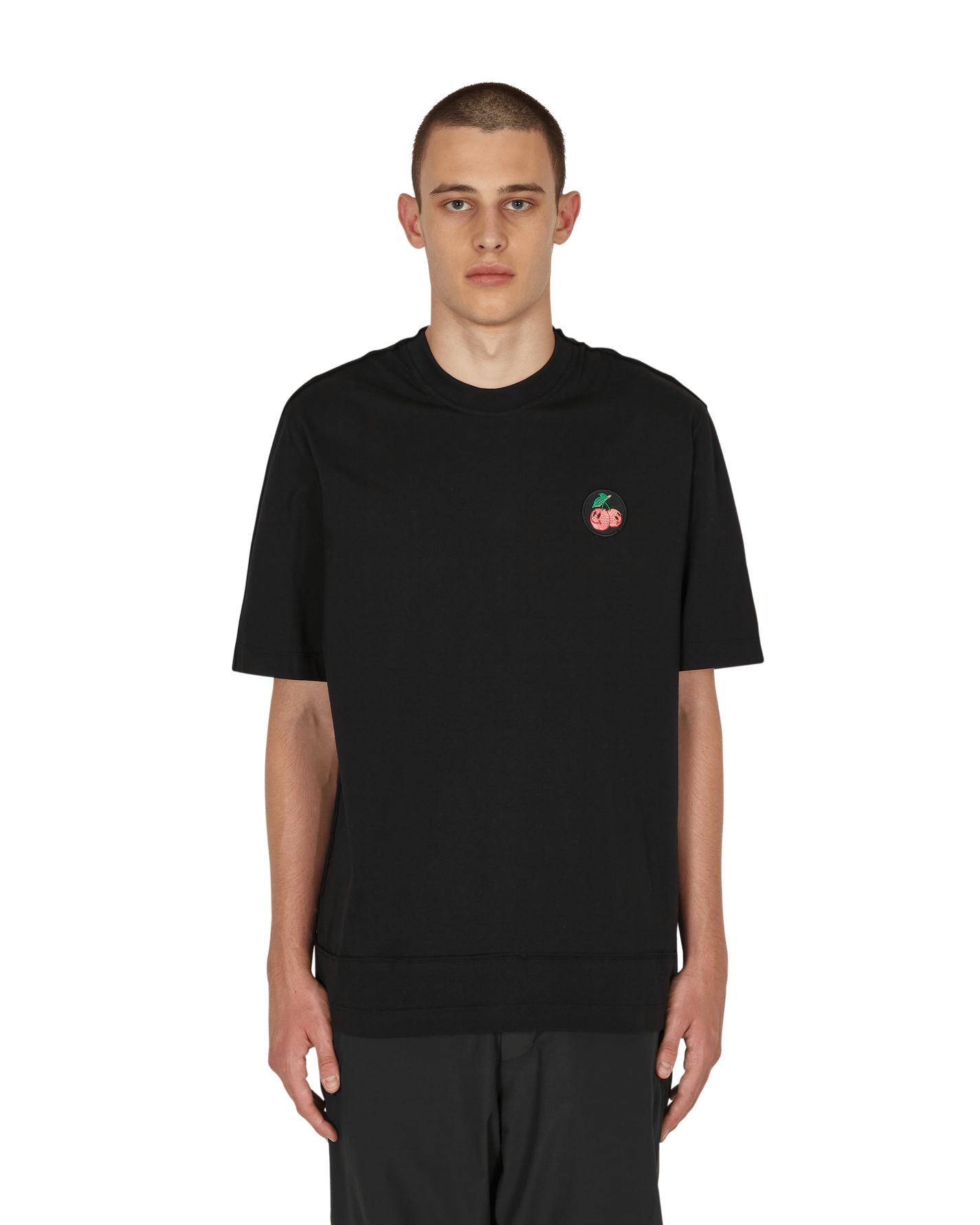 JordanLuca Cherries T-Shirt Black T-Shirts Shortsleeve 7100120001412 001