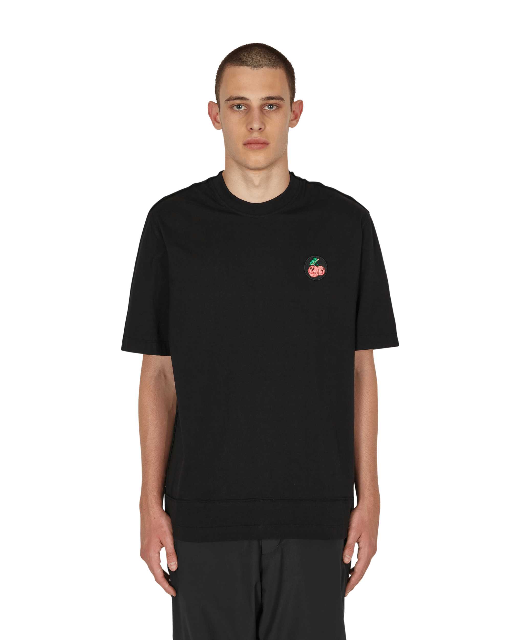 JordanLuca Cherries T-Shirt Black T-Shirts Shortsleeve 7100120001412 001