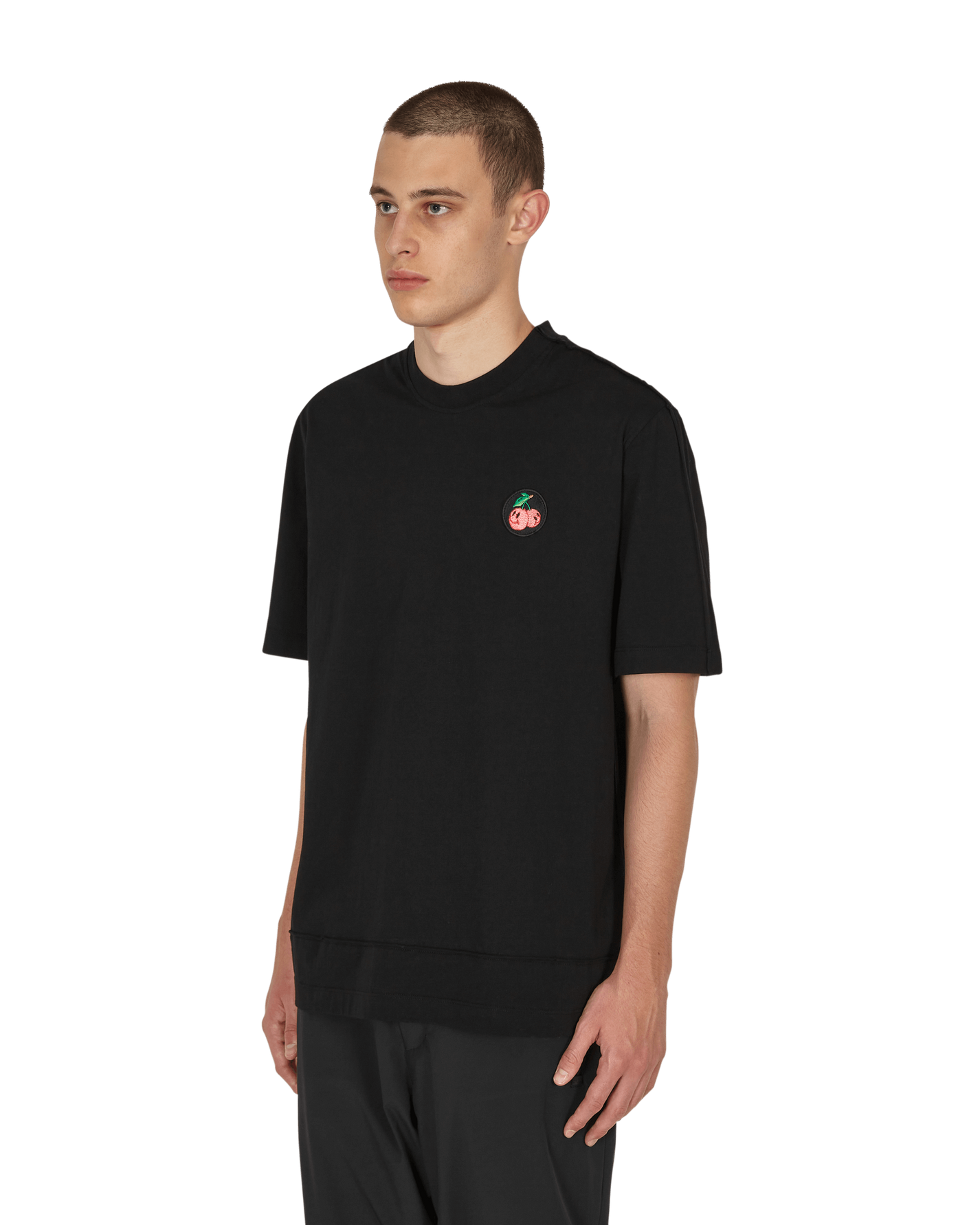JordanLuca Cherries T-Shirt Black T-Shirts Shortsleeve 7100120001412 001