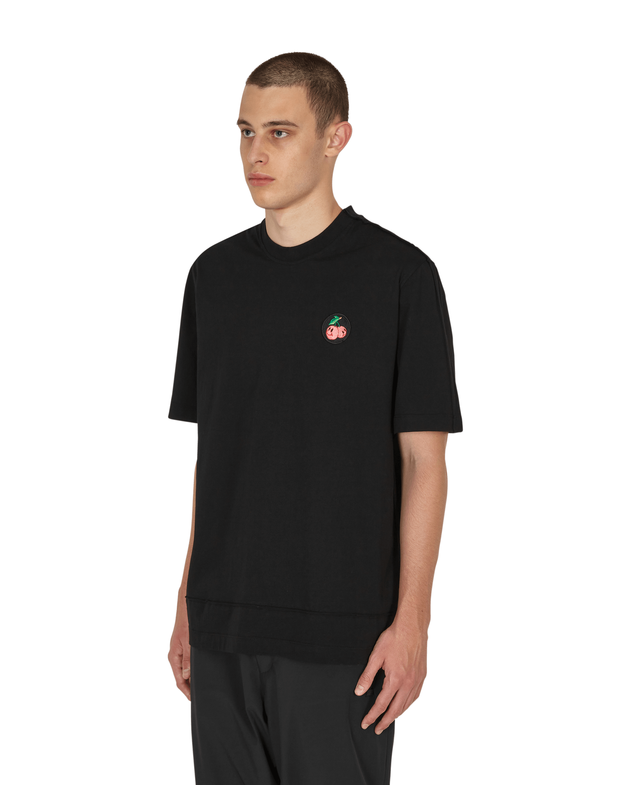 JordanLuca Cherries T-Shirt Black T-Shirts Shortsleeve 7100120001412 001