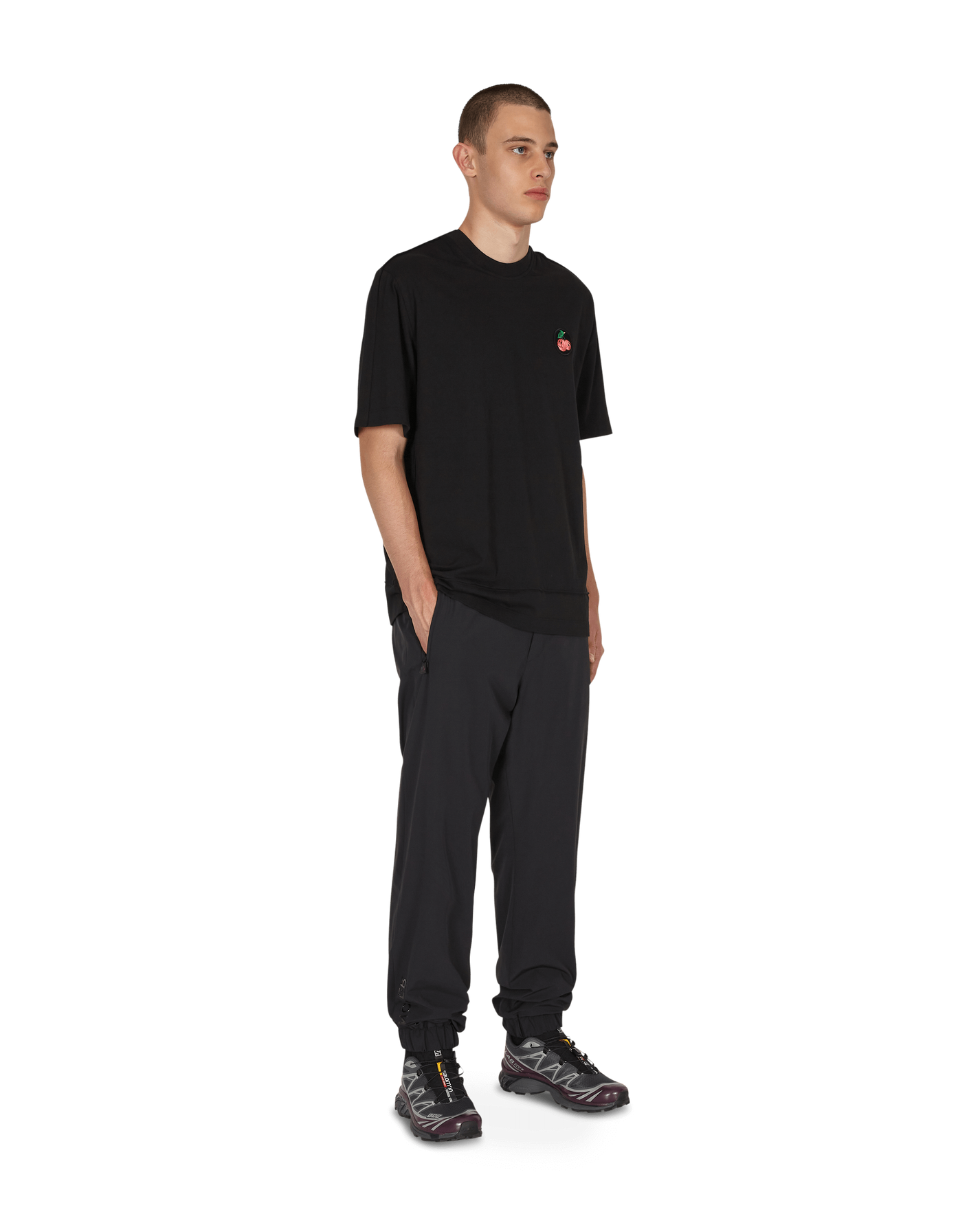 JordanLuca Cherries T-Shirt Black T-Shirts Shortsleeve 7100120001412 001