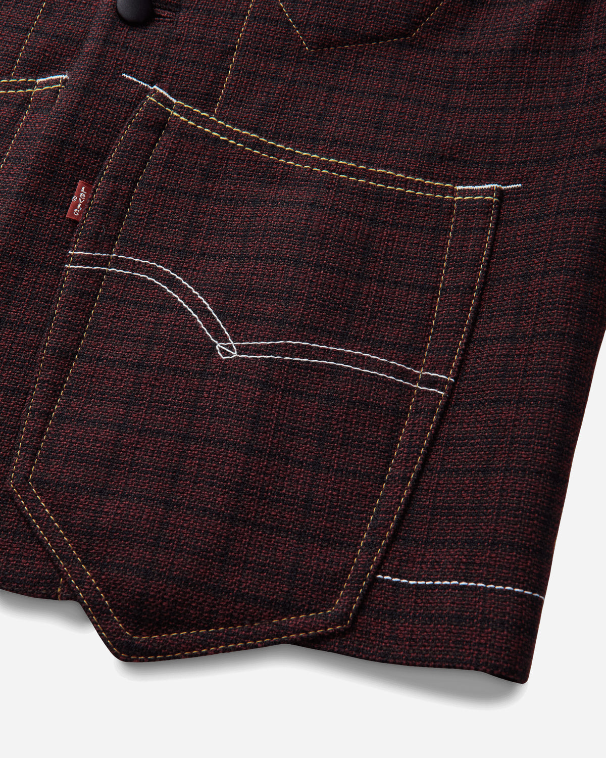 Junya Watanabe MAN Men'S Jacket Burgundy/Black Coats and Jackets Jackets WR-J204-W26 1