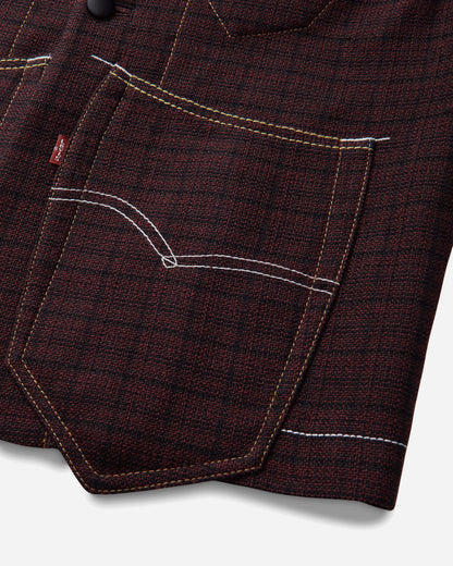 Junya Watanabe MAN Men'S Jacket Burgundy/Black Coats and Jackets Jackets WR-J204-W26 1