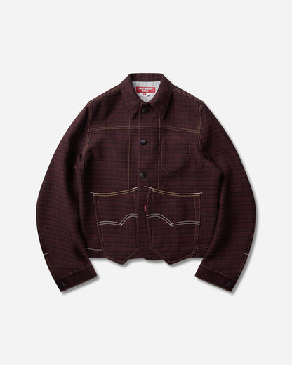 Junya Watanabe MAN Men'S Jacket Burgundy/Black Coats and Jackets Jackets WR-J204-W26 1