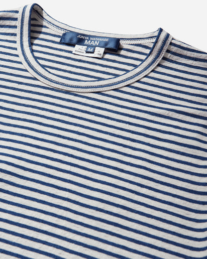 Junya Watanabe MAN Men'S T-Shirt White/Blue T-Shirts Longsleeve WQ-T017-S26 1