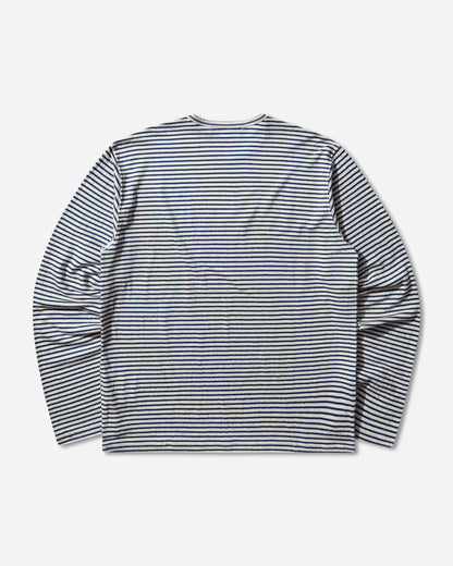 Junya Watanabe MAN Men'S T-Shirt White/Blue T-Shirts Longsleeve WQ-T017-S26 1