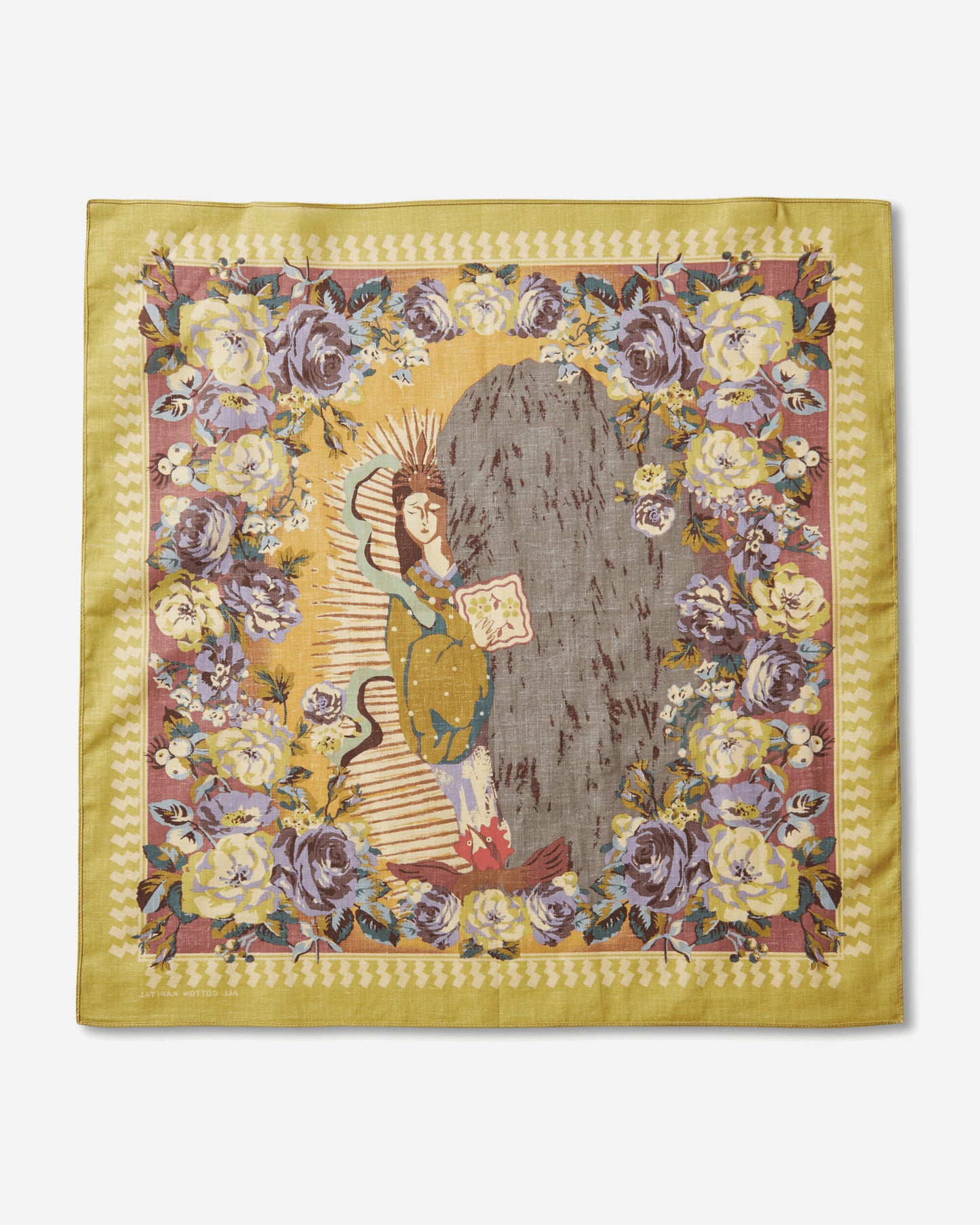 KAPITAL Color Bandanna Yellow Gloves and Scarves Bandanas K2505BA544 YELLOW