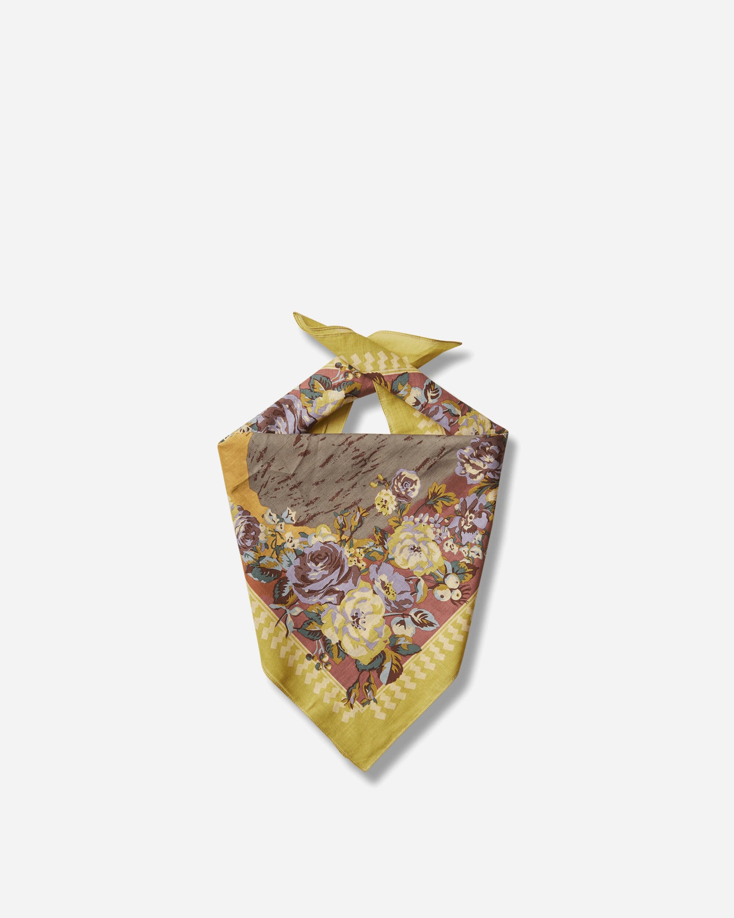 KAPITAL Color Bandanna Yellow Gloves and Scarves Bandanas K2505BA544 YELLOW