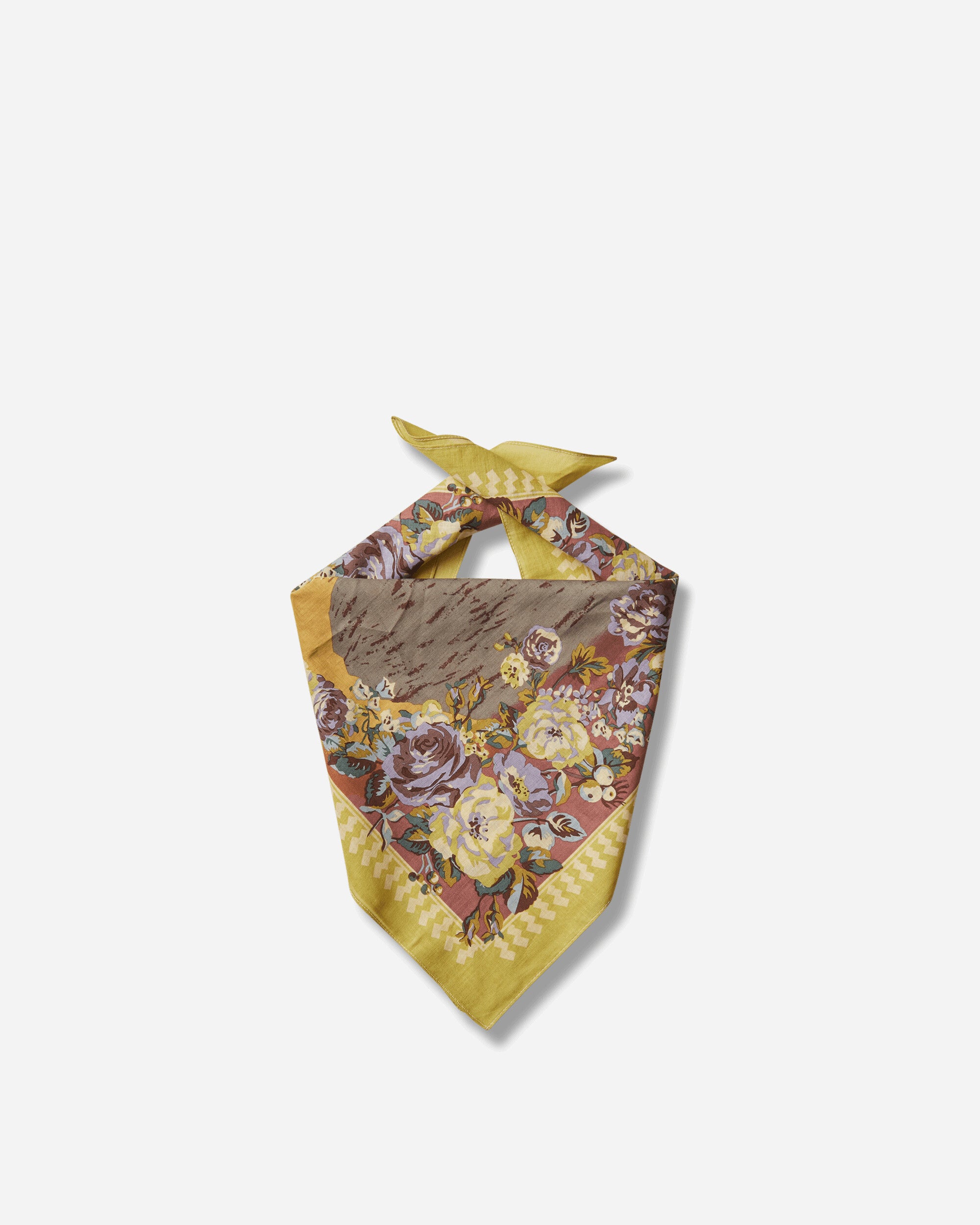 KAPITAL Color Bandanna Yellow Gloves and Scarves Bandanas K2505BA544 YELLOW