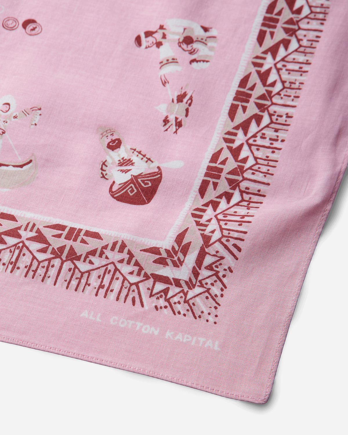 KAPITAL Color Bandanna Zepher Vest Life Pink Gloves and Scarves Bandanas K2511BA565 PINK