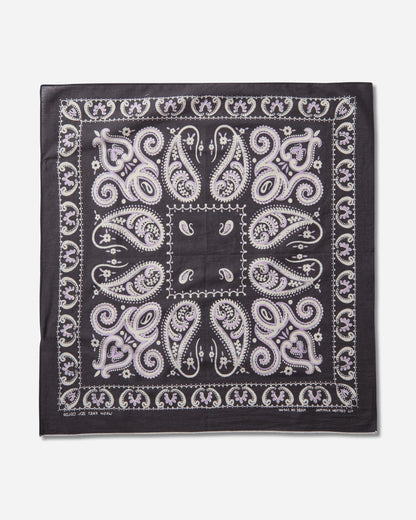 KAPITAL Fastcolor Selvedge Bandana Sambo Paisley Black Gloves and Scarves Bandanas K2508BA501 BLACK