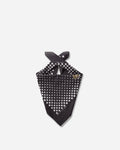 KAPITAL Fastcolor Selvedge Bandana (Coco Swallowtail) Black Gloves and Scarves Bandanas EK-657BA BLACK