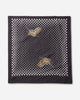 KAPITAL Fastcolor Selvedge Bandana (Coco Swallowtail) Black Gloves and Scarves Bandanas EK-657BA BLACK