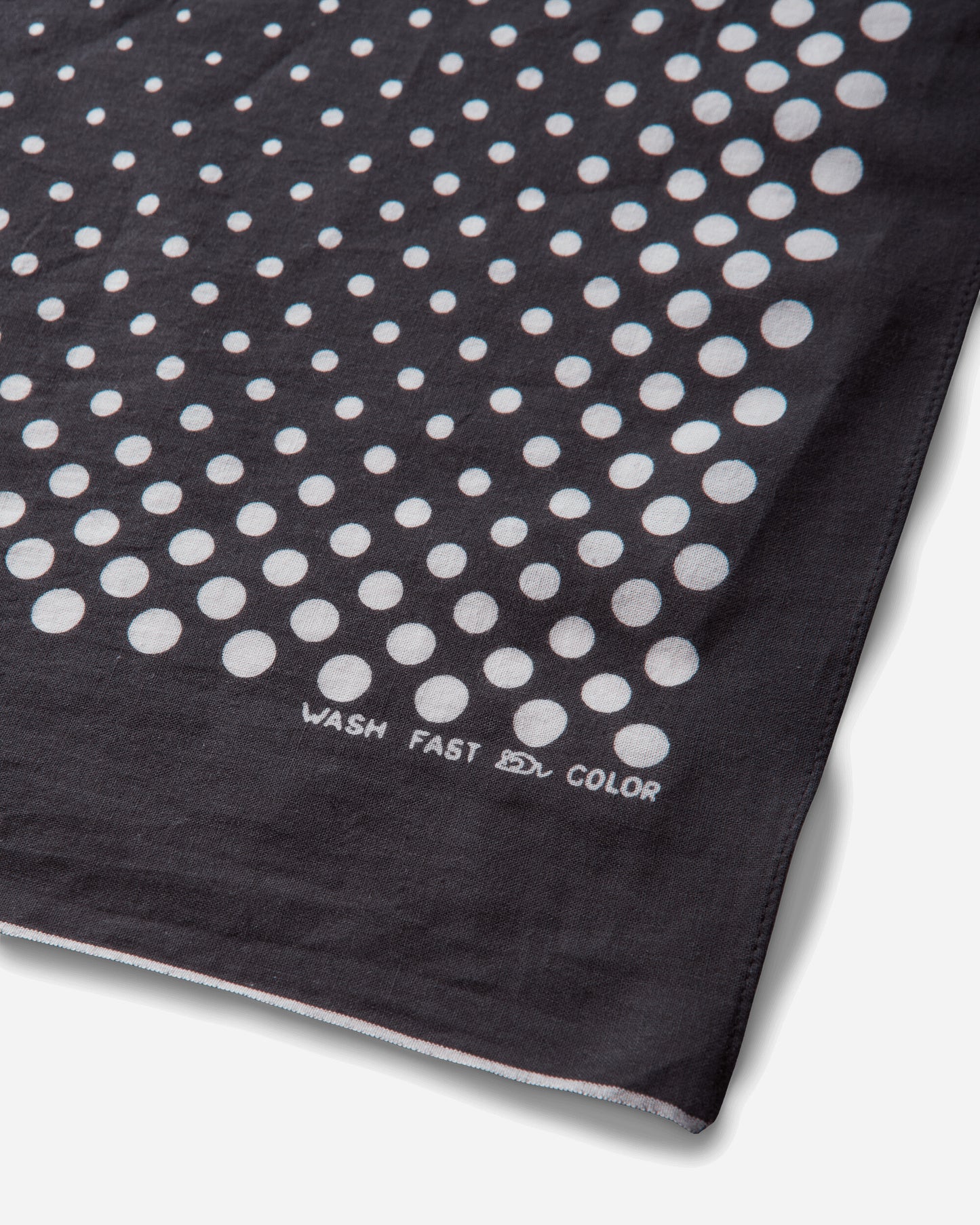 KAPITAL Fastcolor Selvedge Bandana (Coco Swallowtail) Black Gloves and Scarves Bandanas EK-657BA BLACK