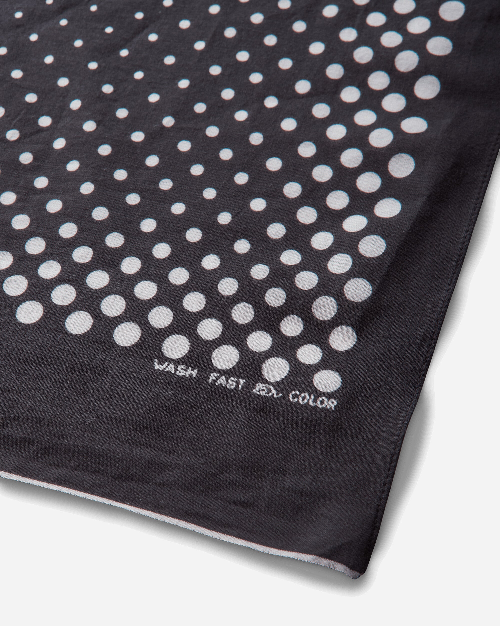 KAPITAL Fastcolor Selvedge Bandana (Coco Swallowtail) Black Gloves and Scarves Bandanas EK-657BA BLACK