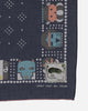 KAPITAL Fastcolor Selvedge Bandana (Kachina) Navy Gloves and Scarves Bandanas EK-1169BA 1