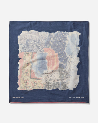 KAPITAL Fastcolor Selvedge Bandanna Bandana Patchwork Navy Gloves and Scarves Bandanas EK-1818BA NAVY