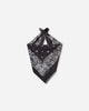 KAPITAL Fastcolor Selvedge Bandanna (Churchill Garden) 20X20 Black Gloves and Scarves Bandanas K2508BA507 BLACK