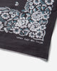 KAPITAL Fastcolor Selvedge Bandanna (Churchill Garden) 20X20 Black Gloves and Scarves Bandanas K2508BA507 BLACK