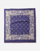 KAPITAL Fastcolor Selvedge Bandanna (Churchill Garden) 20X20 Purple Gloves and Scarves Bandanas K2508BA507 PURPLE