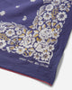 KAPITAL Fastcolor Selvedge Bandanna (Churchill Garden) 20X20 Purple Gloves and Scarves Bandanas K2508BA507 PURPLE