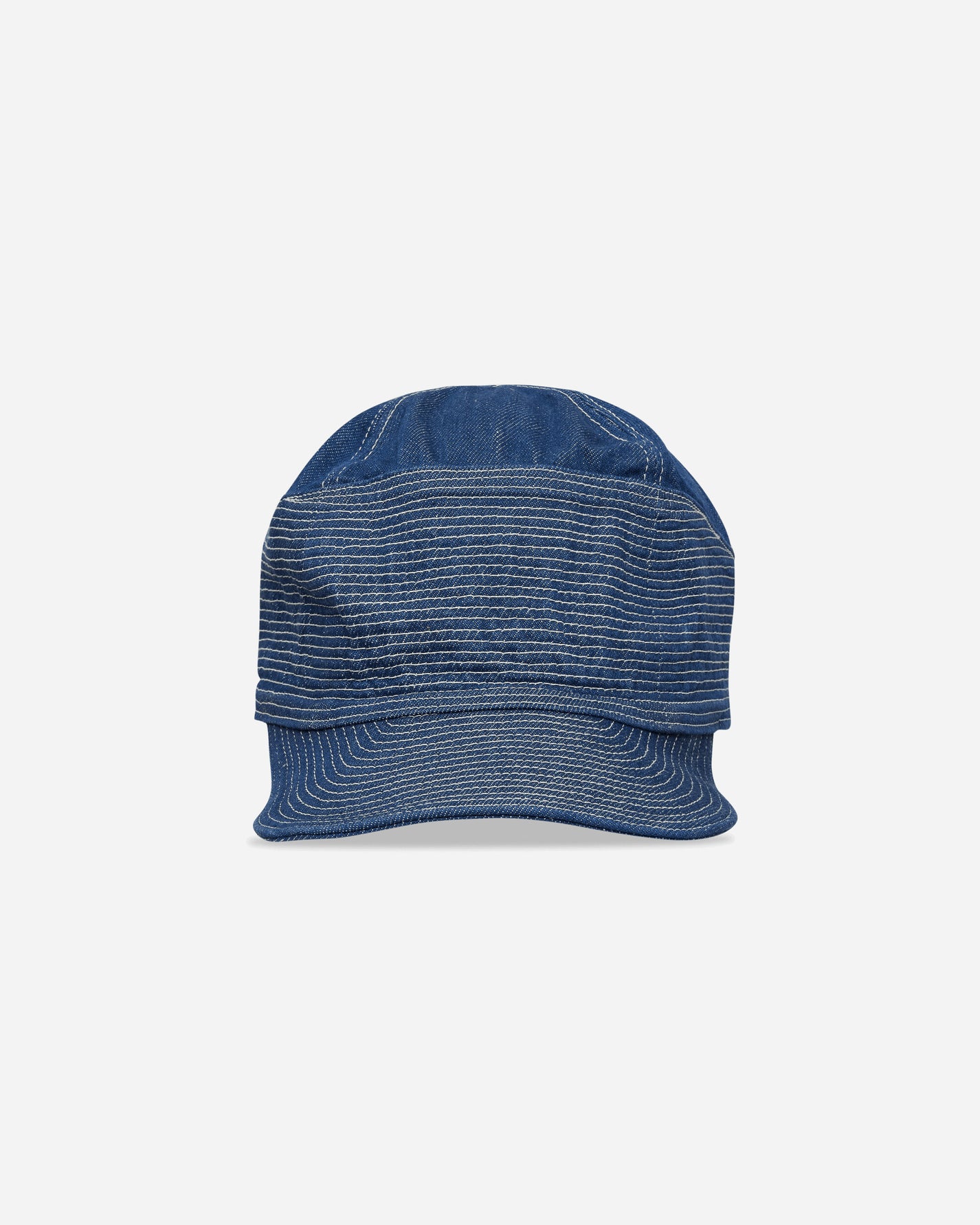 KAPITAL 11.5Oz Denim The Old Man And The Sea Cap Washed Indigo Hats Caps EK-1523XH MIDTONE