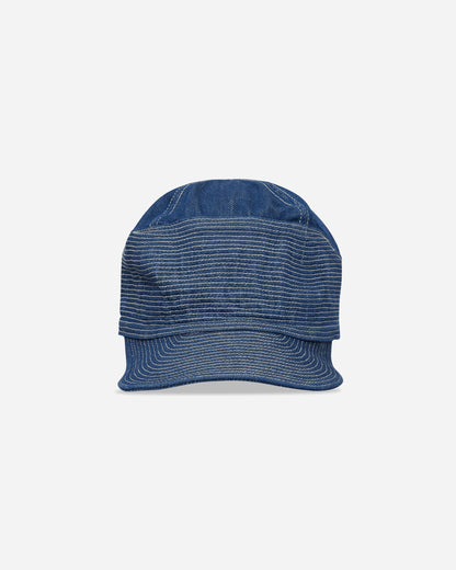 KAPITAL 11.5Oz Denim The Old Man And The Sea Cap Washed Indigo Hats Caps EK-1523XH MIDTONE