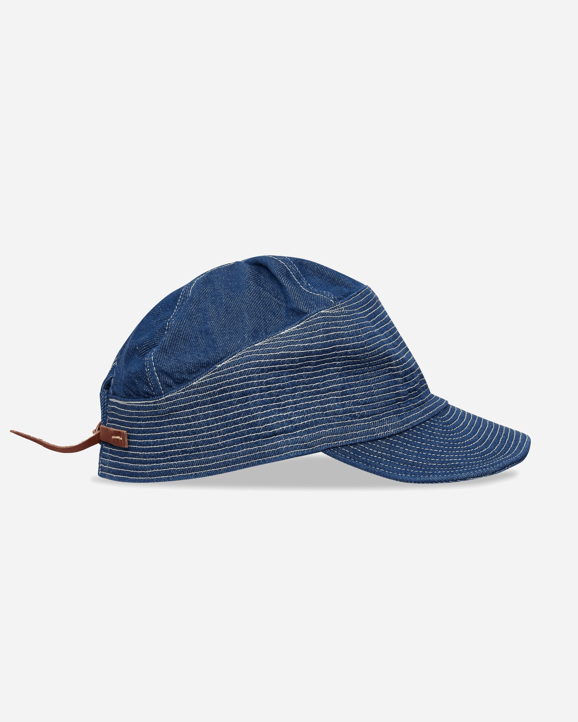 KAPITAL 11.5Oz Denim The Old Man And The Sea Cap Washed Indigo Hats Caps EK-1523XH MIDTONE
