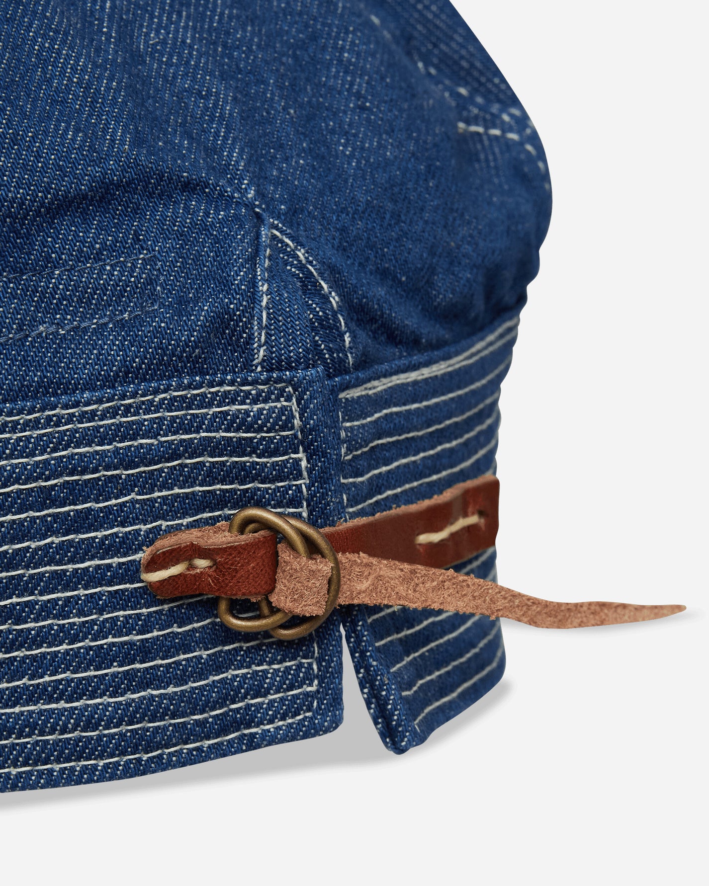 KAPITAL 11.5Oz Denim The Old Man And The Sea Cap Washed Indigo Hats Caps EK-1523XH MIDTONE