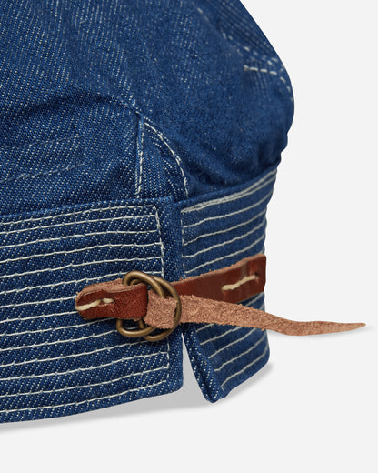 KAPITAL 11.5Oz Denim The Old Man And The Sea Cap Washed Indigo Hats Caps EK-1523XH MIDTONE