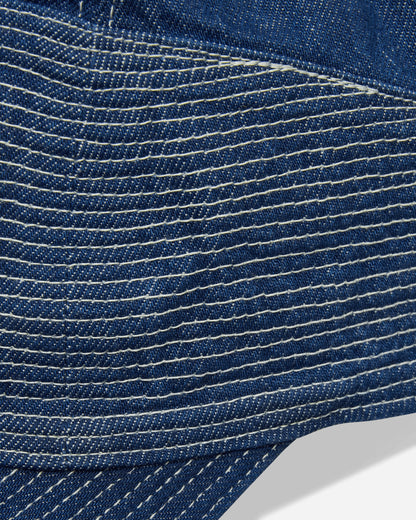 KAPITAL 11.5Oz Denim The Old Man And The Sea Cap Washed Indigo Hats Caps EK-1523XH MIDTONE