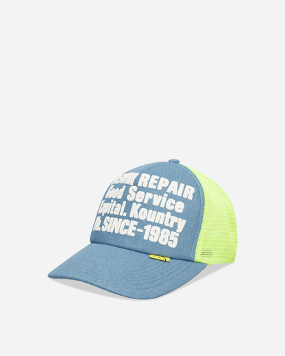 KAPITAL Denim Repair Service Denim Track Cap Neon Yellow Hats Caps K2603XH502 NEONYEL