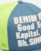 KAPITAL Denim Repair Service Denim Track Cap Neon Yellow Hats Caps K2603XH502 NEONYEL