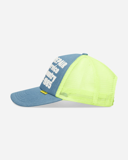 KAPITAL Denim Repair Service Denim Track Cap Neon Yellow Hats Caps K2603XH502 NEONYEL