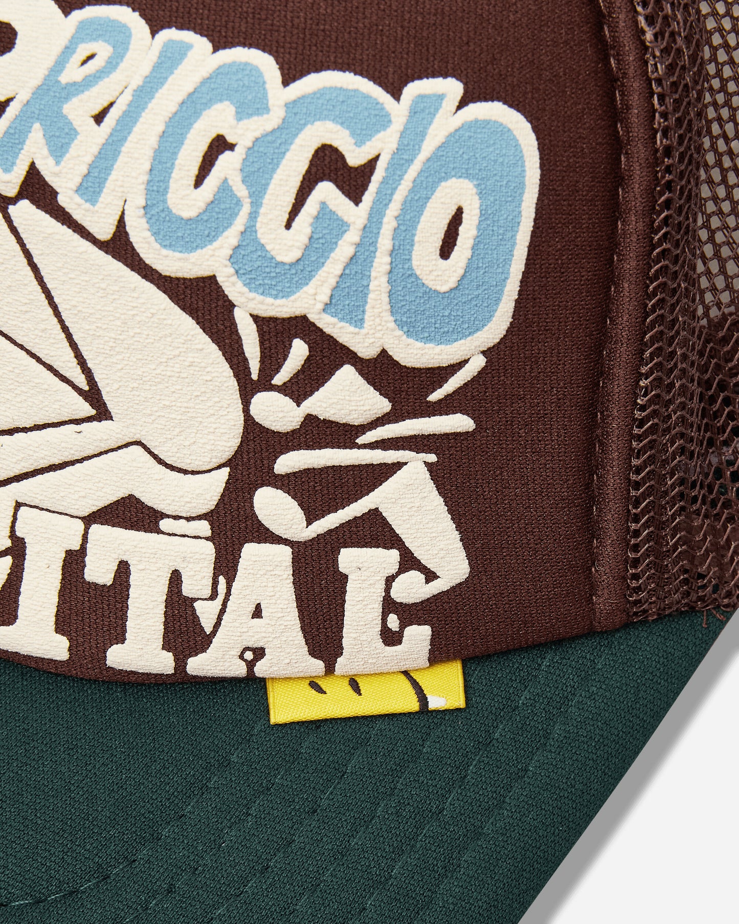 KAPITAL Life Kapriccio Track Cap Brown - Green Hats Caps K2505XH536 BROWNXDGREEN