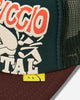 KAPITAL Life Kapriccio Track Cap Green - Brown Hats Caps K2505XH536 DGREENXBROWN