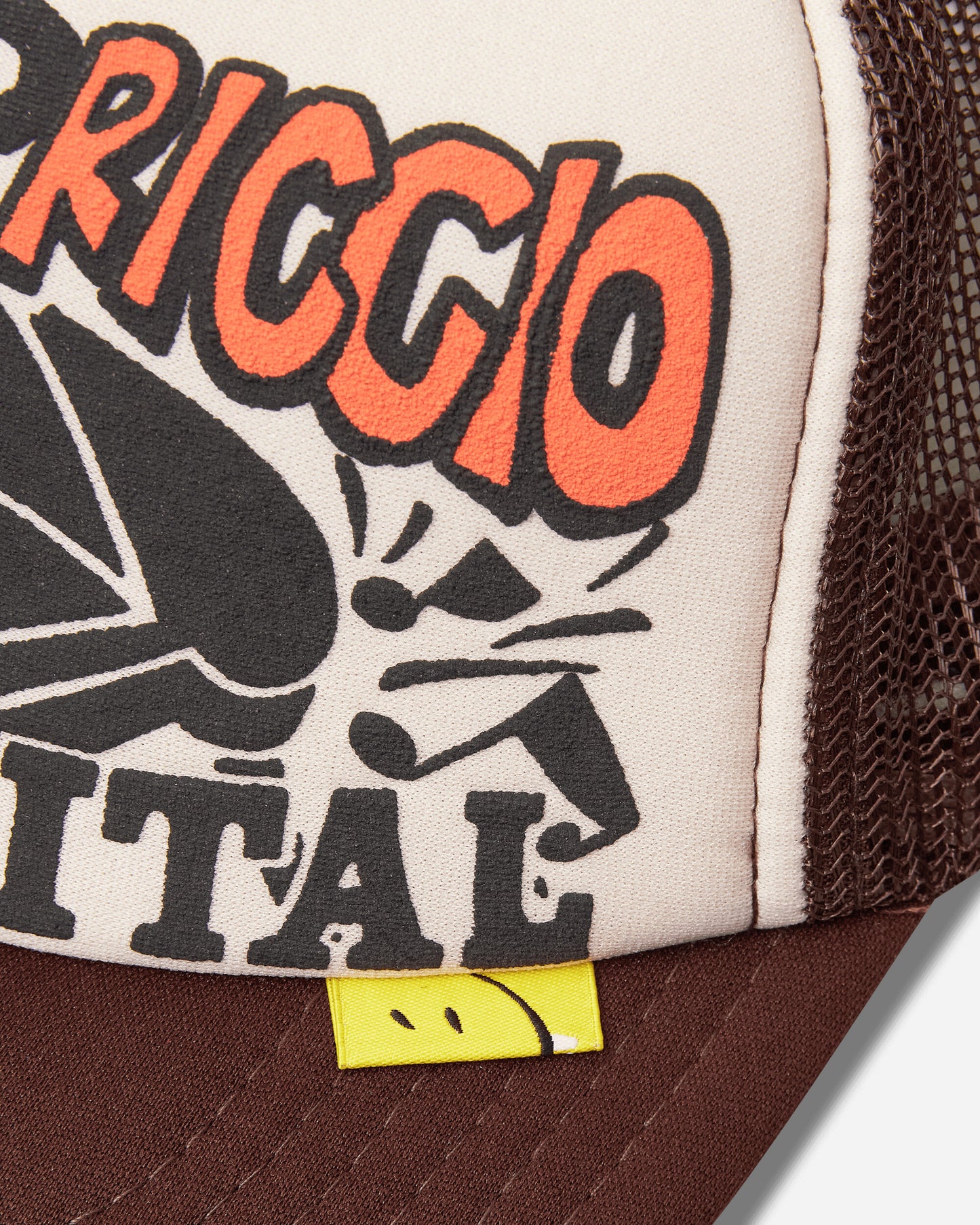 KAPITAL Life Kapriccio Track Cap Ecru - Brown Hats Caps K2505XH536 ECRXBRWN