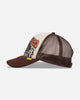 KAPITAL Life Kapriccio Track Cap Ecru - Brown Hats Caps K2505XH536 ECRXBRWN