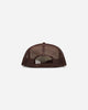 KAPITAL Life Kapriccio Track Cap Ecru - Brown Hats Caps K2505XH536 ECRXBRWN