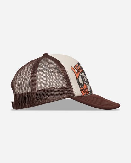 KAPITAL Life Kapriccio Track Cap Ecru - Brown Hats Caps K2505XH536 ECRXBRWN