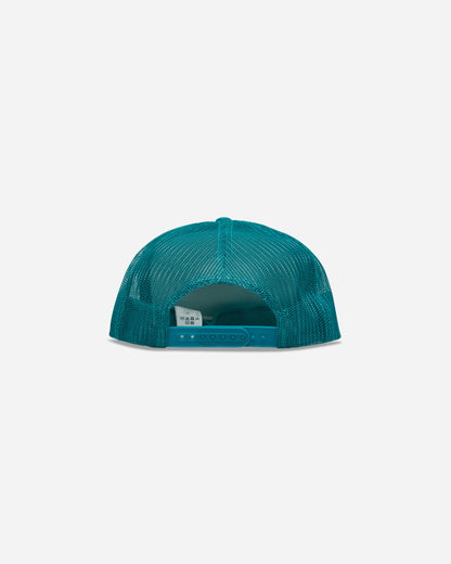 KAPITAL Life Kapriccio Track Cap Turquoise - Ecru Hats Caps K2505XH536 TURQUOISEXECRU