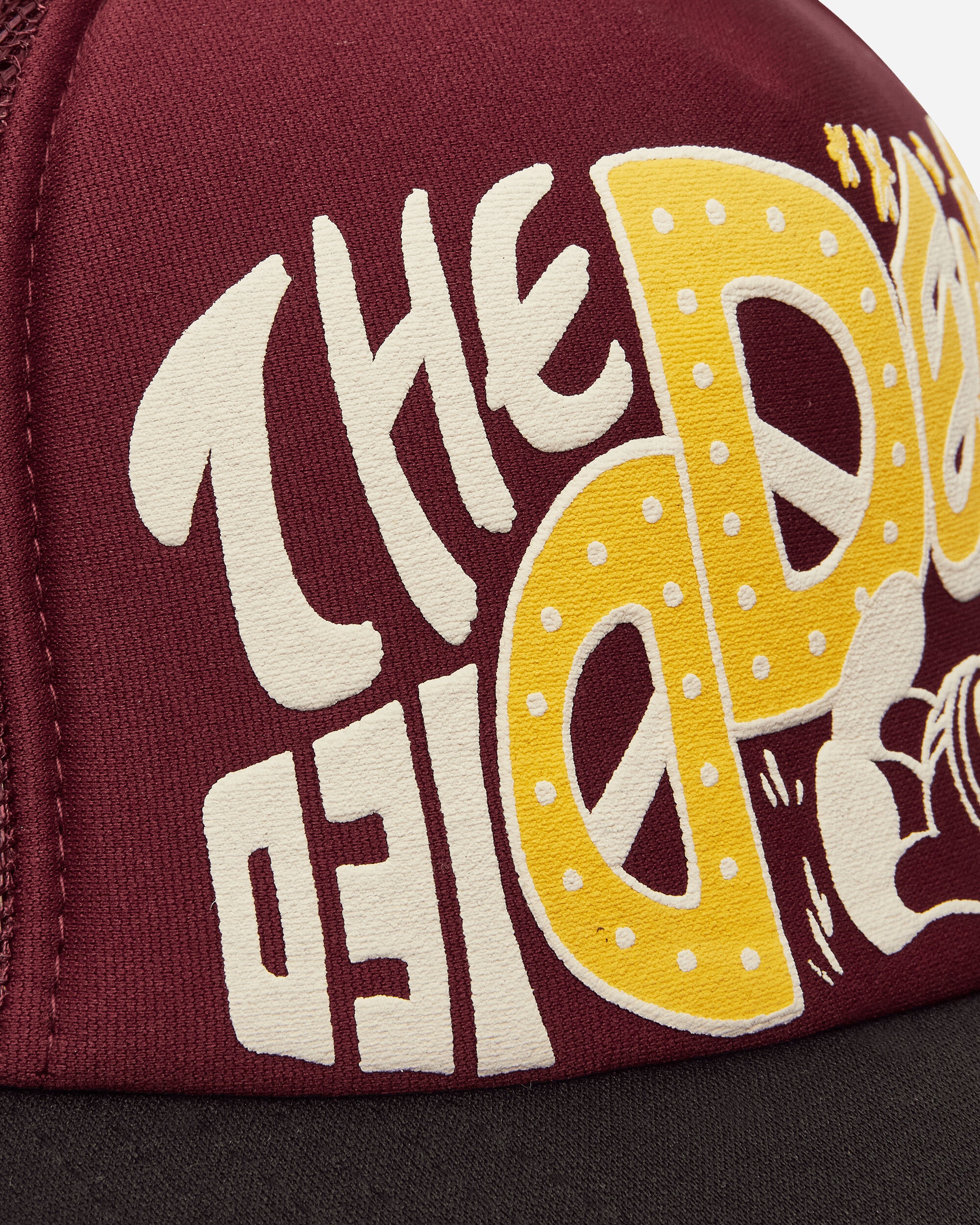 KAPITAL Th D D Track Cap Burgundy/Black Hats Caps K2506XH547 BURGUNDYXBLK