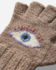 KAPITAL Wool Folktale Gloves Speakeasy Gray Beige Gloves and Scarves Gloves K2411XG554 GRAYBEIGE
