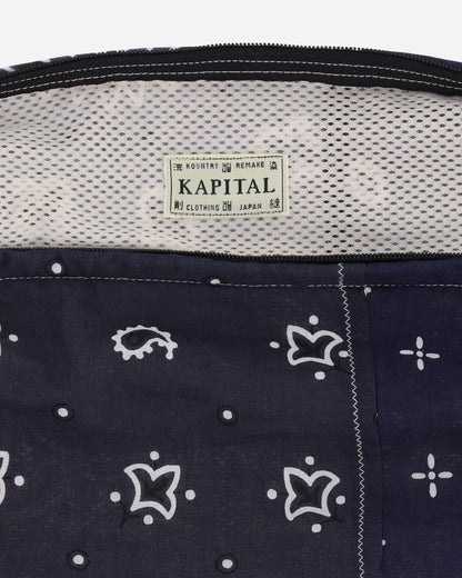 KAPITAL Gauze Bandana Beach Snufkin Bag Purple Bags and Backpacks Shoulder Bags EK-911XB PURPLENAVY