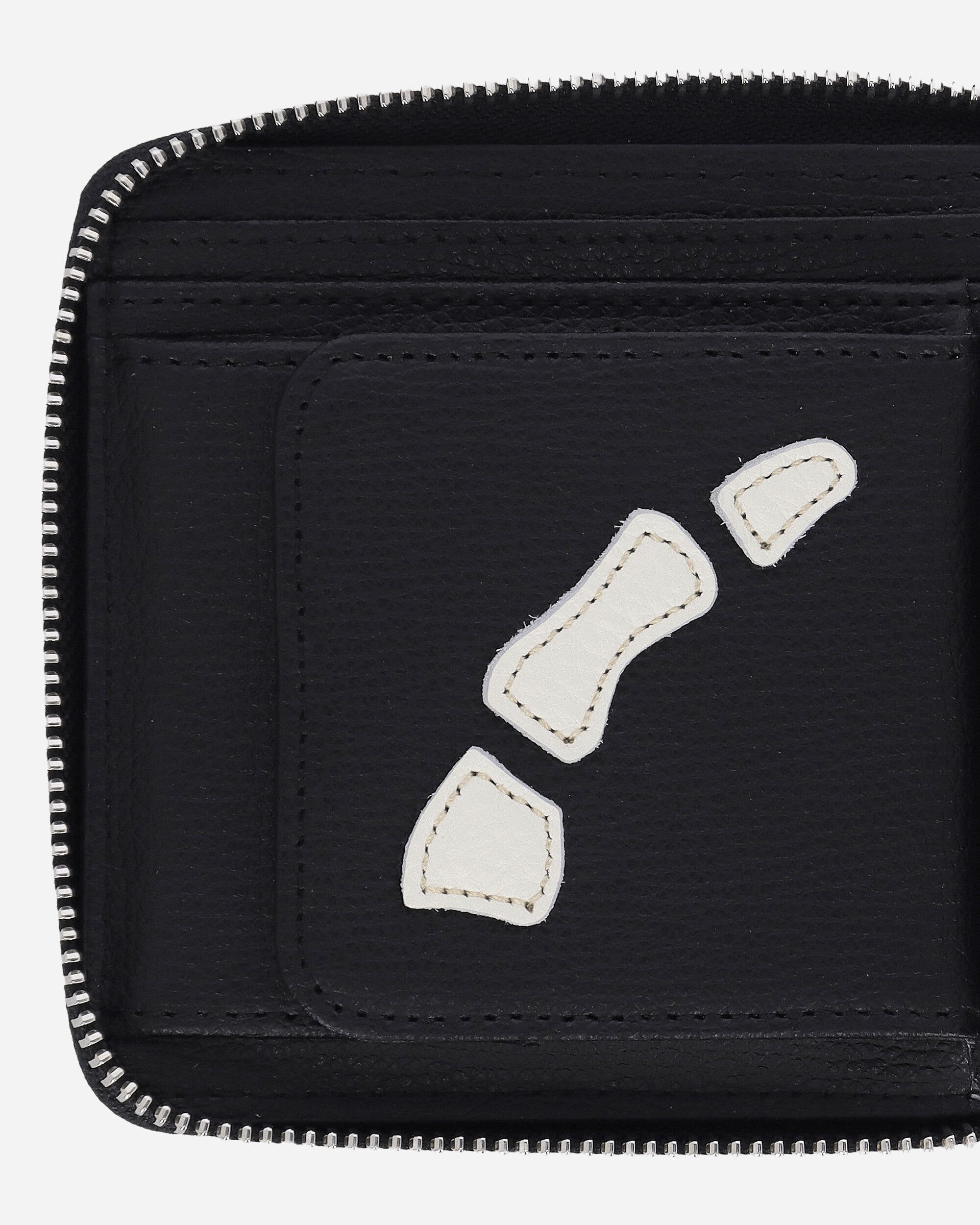 KAPITAL Thumb Up Bone Band Zip Wallet Black Wallets and Cardholders Wallets K2503XG522 BLACK