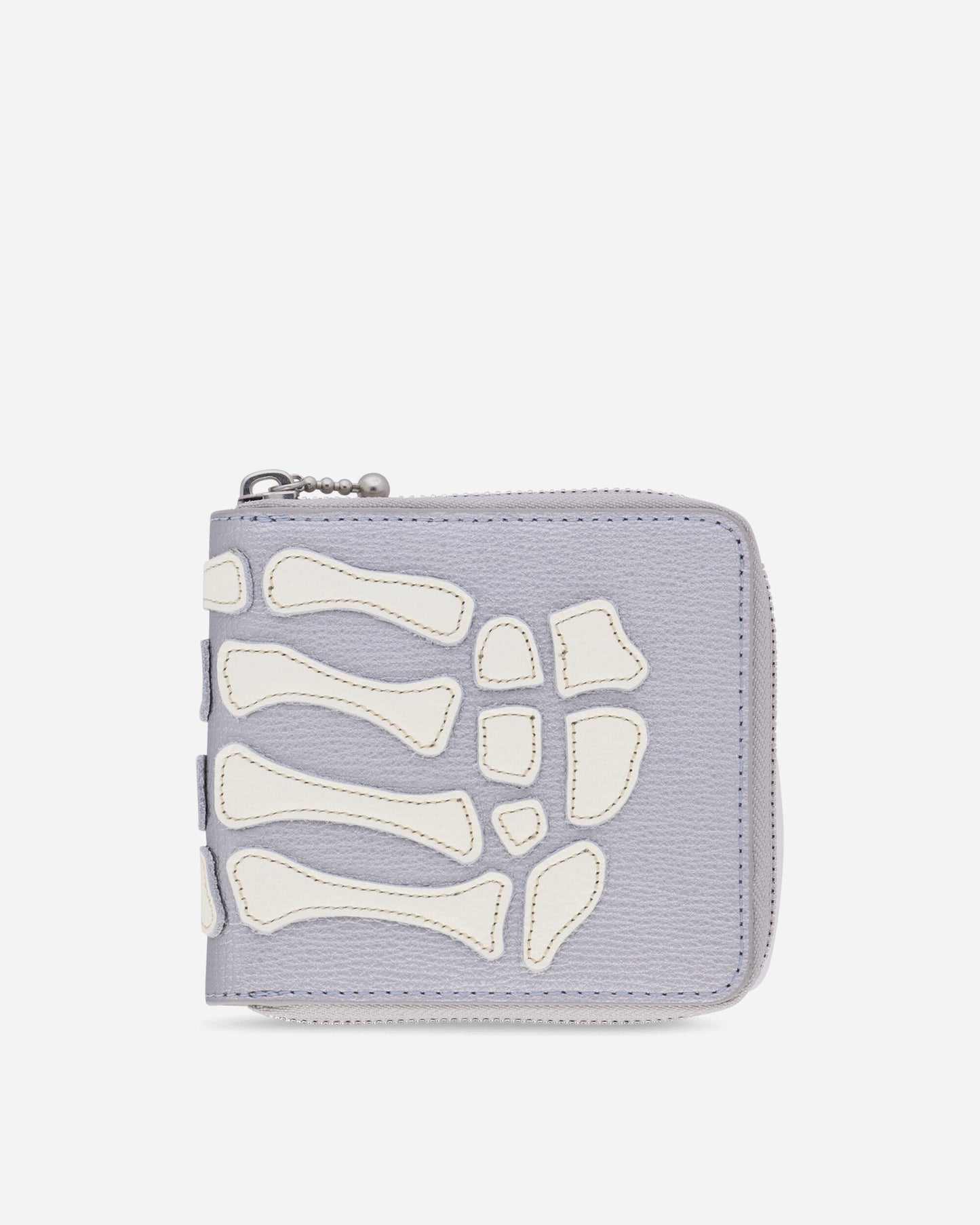 KAPITAL Thumb Up Bone Band Zip Wallet Silver Wallets and Cardholders Wallets K2503XG523 SILVER