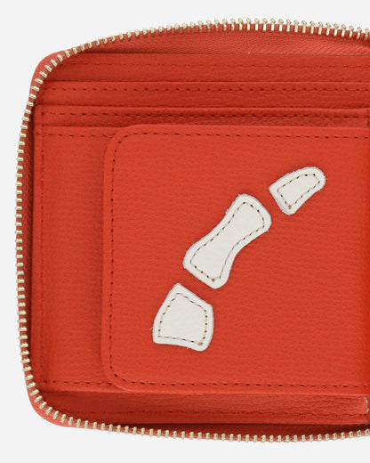 KAPITAL Thumb Up Bone Band Zip Wallet Red Wallets and Cardholders Wallets K2503XG522 RED