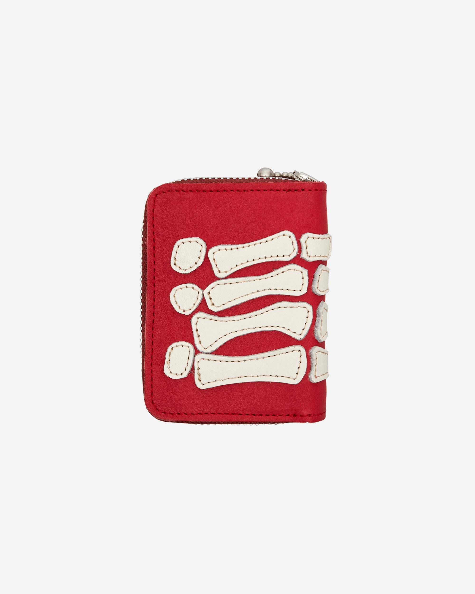 KAPITAL Thumbs-Up Bone Hand Zip Mini Wallet Red Wallets and Cardholders Wallets EK-1401XG RED