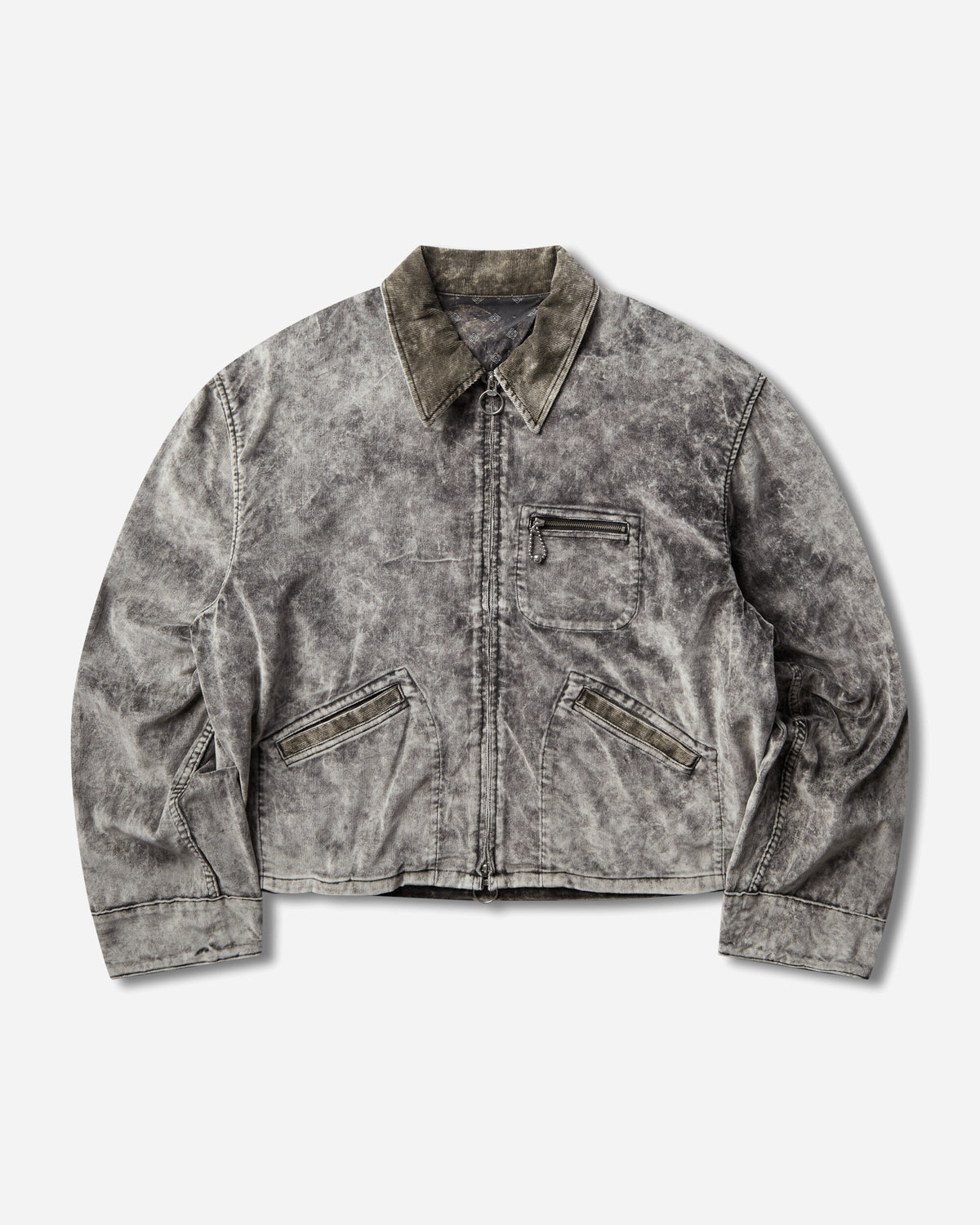 KAPITAL Velveteen Hunter Drizzler Jkt Black Coats and Jackets Bomber Jackets K2509LJ077 BLACK
